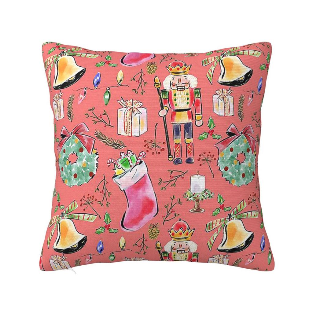 Stylish Nutcracker Party  Square Pillowcase Cushion Cover Pillow Case Throw Pillow Cover for Home Bedroom Car