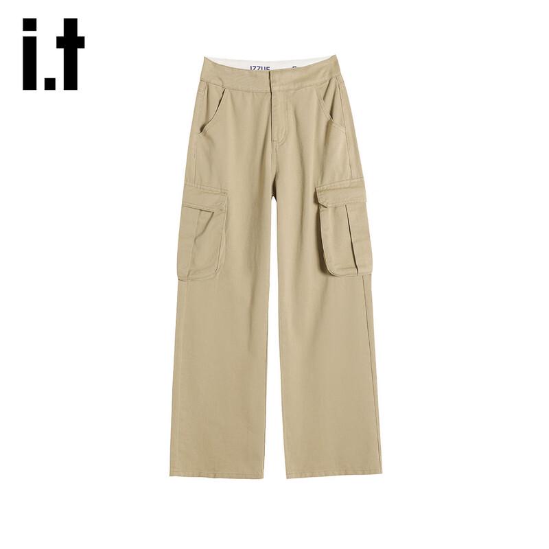 

izzue it Women s Retro Cuffed Cotton Cargo Jeans M