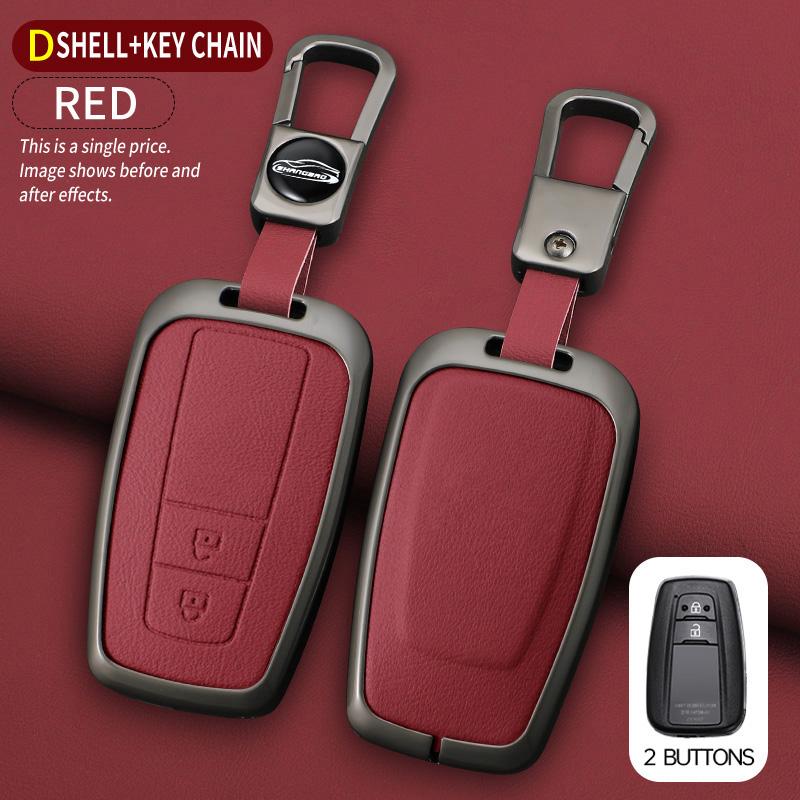 Car Key Case For Toyota Prius Camry Corolla C-Hr Chr Rav4 Prado Izoa Levin Avalon Zinc Shell Cover