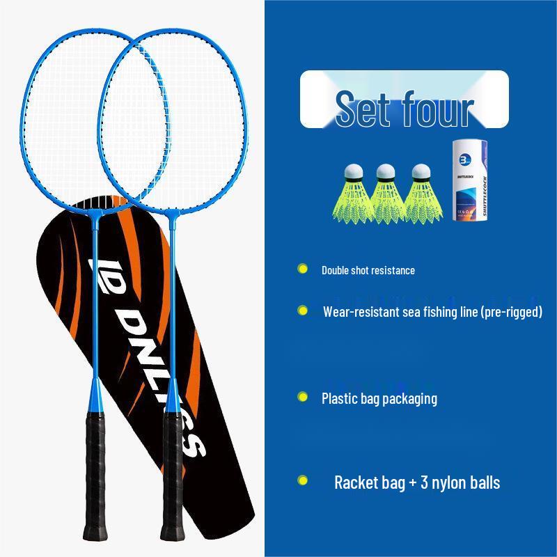 Qingmeng 106 Adult Carbon Composite Badminton Racket Pair