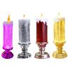 1 Set Candle Light Swirling Glitter Plug And Play Waterproof Flameless Christmas LED Night Light for Party