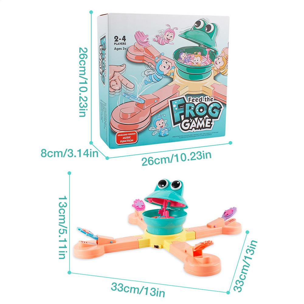 Игра Кормление Лягушки Игрушка Смешная Обучающая Интерактивная Игрушка для Родителей и Детей Соревновательная Многопользовательская Интерактивная Настольная Игра Подарок