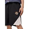 Li Ning Badfive Seven Cities Collaboration Pure Color Mid Waist Straight Loose Casual Shorts Men shorts Black AKST833-1