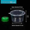 Disposable Plastic Sauce Cups with Lids - Small Chili Oil & Seasoning Container for Commercial Use.
