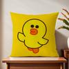 Cute Cartoon Art Duck Cushion Cover For Pillow Printing Sofa Decoration Home Car Room Coffee Shop Office Nordic Simplicity
