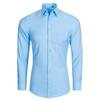 Formal Solid Twill Long Sleeve Regular Fit Excellent Office Man's Work Shirt