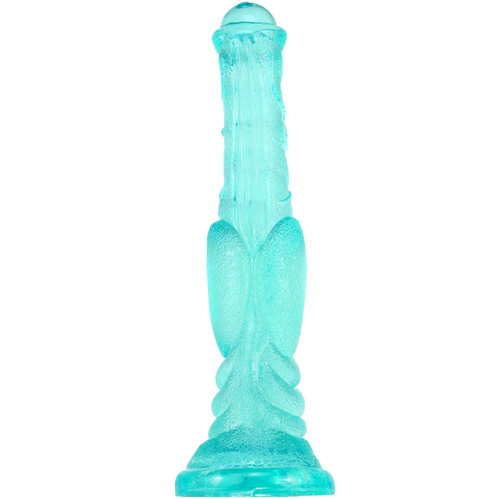 Eggless Horse Cock Large Simulation Transparent Dildo Big Mac Female with Silicone Dildo Sexy Special-shaped Horse Whip