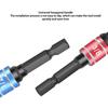 3PC Color Hexagonal Screw Air Screwdriver Conversion Extension Rod 1/2 Square Head 3/8 Socket 1/4 Electric Screwdriver Tool Set