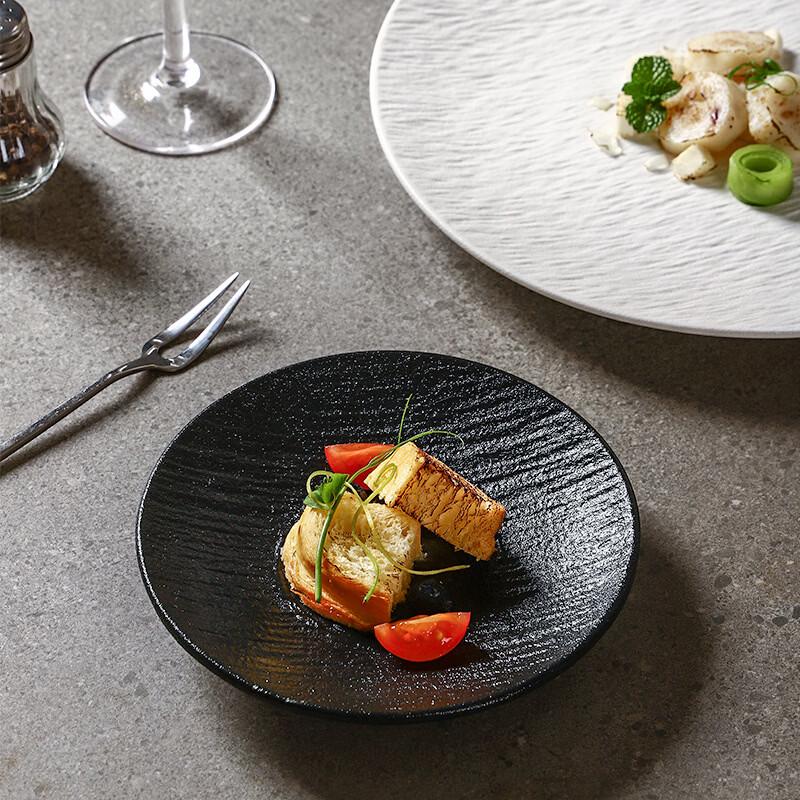 De'ou Starlight Rock Texture Ceramic Dining Plate Set
