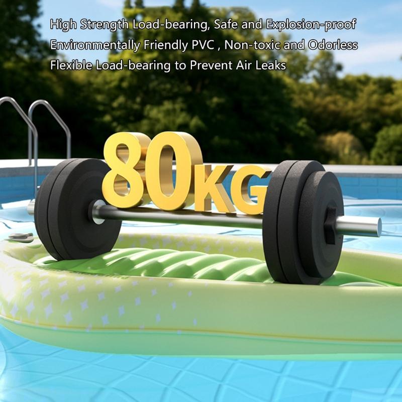 Press Inflatable Children Water Float Board Thick PVC Construction Non Slip Handles For Swimming Safety
