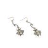 Handcrafted Bohemian Silver Bumblebee Dangle Earrings