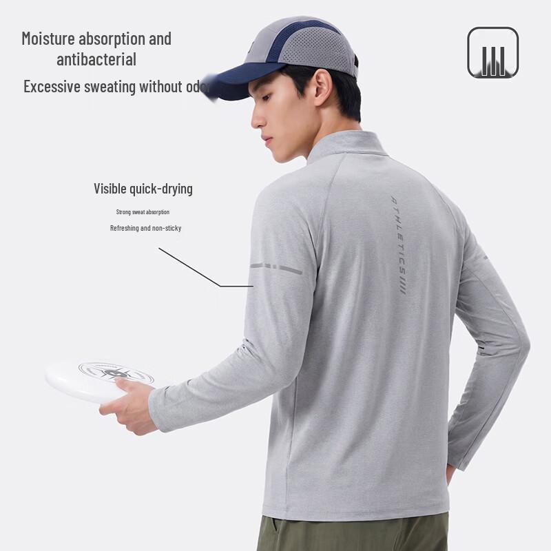 Baleno Men's Half-Zip Long Sleeve Quick-Dry Training Shirt