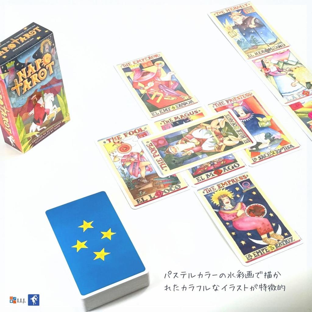 Napo Tarot Tarot Card Set with Japanese Authentic I.I.J 78-card Instructions,