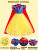 Snow White Dress, Kids' Cosplay, Girls' Dress, Cosplay Costume, Halloween, Event, Princess Dress, Birthday Gift [Used]