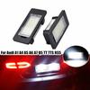 2pcs LED License Plate Light Lamp for A1 A4(B8) A5/S5 A6/S6 A7 Q5 TT TTS RS5 TTRS 2D Roadster