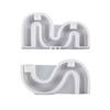 U-shaped Silicone Candle Holder Mold for DIY Home Decorations Arch Shaped Candlestick Mould Reusable Resin Casting Mold