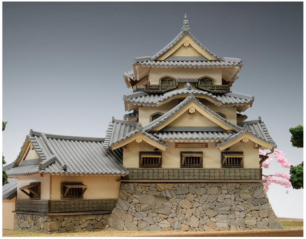 Woody Joe Hikone Castle Wooden Model Assembly Kit 1/150