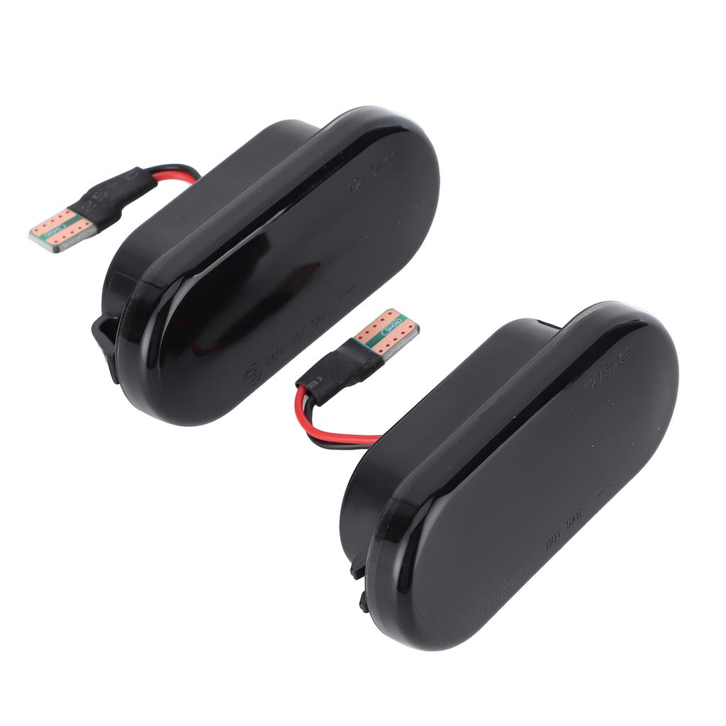 2Pcs LED Side Marker Lights Fender Turn Indicator Lamp Car Modification Smoked