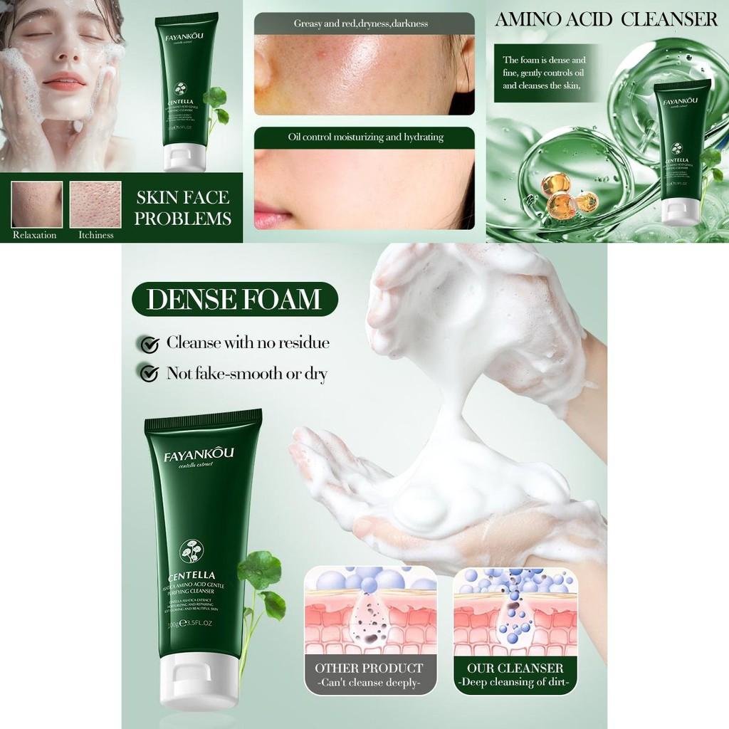 Fayankou Gentle Moisturizing Cica Amino Acid Facial Cleanser For All Skin Types 100g