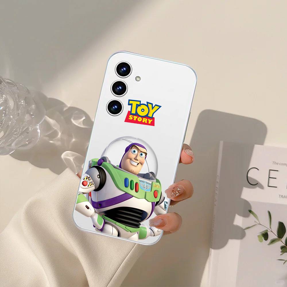 B-Buzz Lightyear Phone Case For Samsung Galaxy S21 S22 S23 S24 S25ULTRA FE Ultra Plus5G A52S Transparent Cover