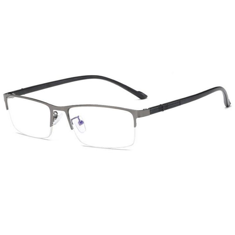 TR90 Semi-Rimless Square Myopia Photochromic Eyeglasses Men Myopic Prescription Glasses For The Nearsighted 0 -0.5 -0.75 To -6.0 0
