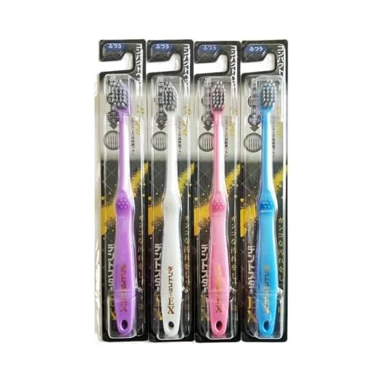 Зубная щетка Inada Dent Star EX Компактная головка Набор из 4 штук (Нормальный) Зубная щетка Inada