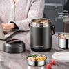 Winter Stainless Steel Insulated Multi-layer Lunch Box - Portable, Large Capacity, Keeps Food Hot for 24 Hours, Perfect for Home or Office.