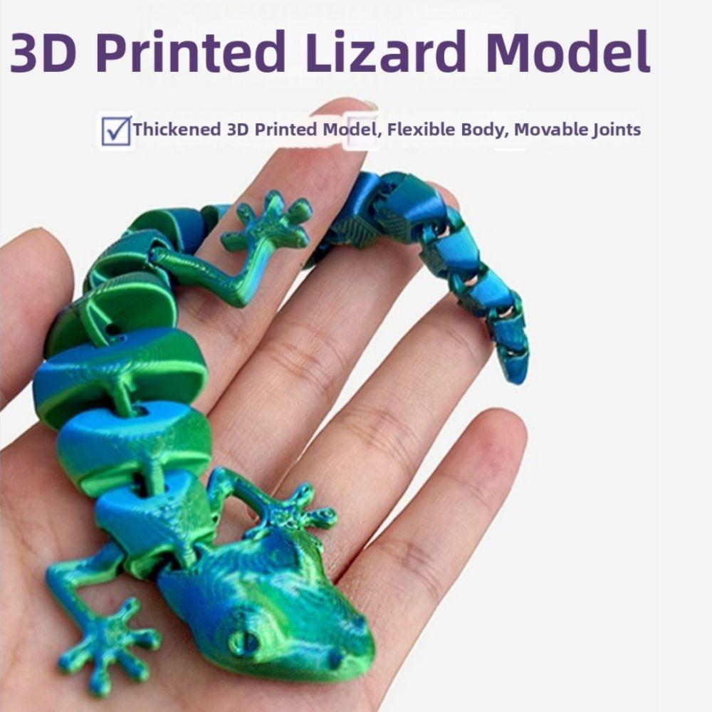 20pcs Movable Joints Lizards Ornaments Random Color Reptile Model Toy Lizard Figurines  Home Decor