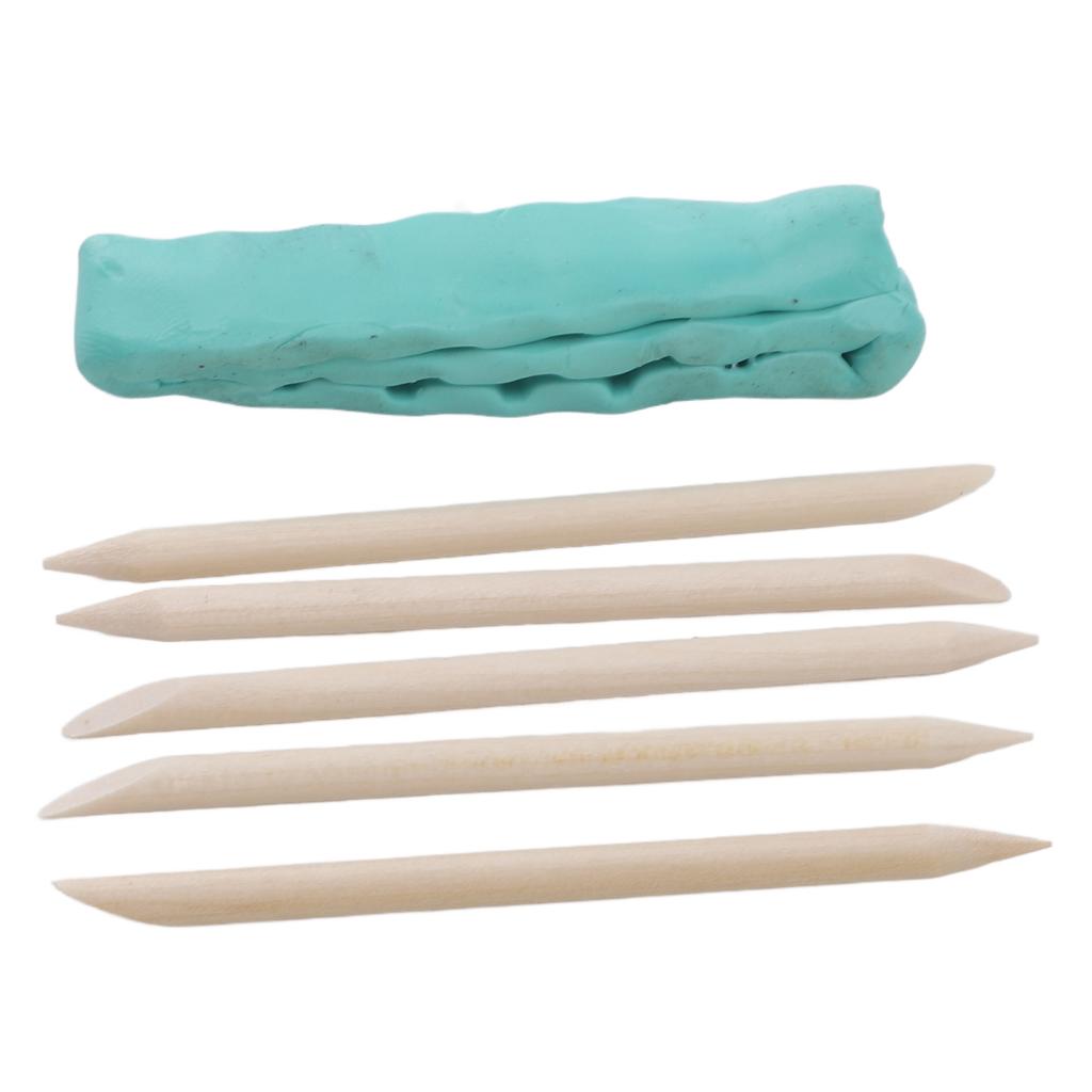 Watch Repairing Cleansing Clay Dirts Grease Removal with 5 Assist Sticks for Watch Plates Bridges