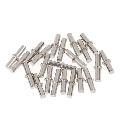 20pcs Metal Cabinet Wardrobe Shelf Support Pins Studs Pegs Bookcases Shelving Storage Bathroom Shower Glass Bracket