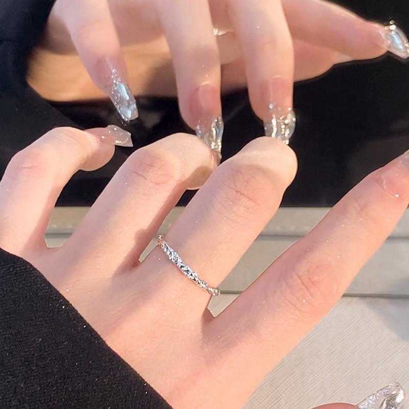 Stylish Copper Geometric Circle Ring For Women Adjustable Fashion Accessory