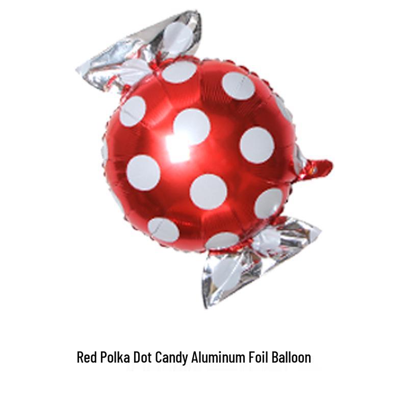 18" Aluminum Foil Pinwheel Candy Lollipop Balloon - Birthday & Christmas Party Decoration