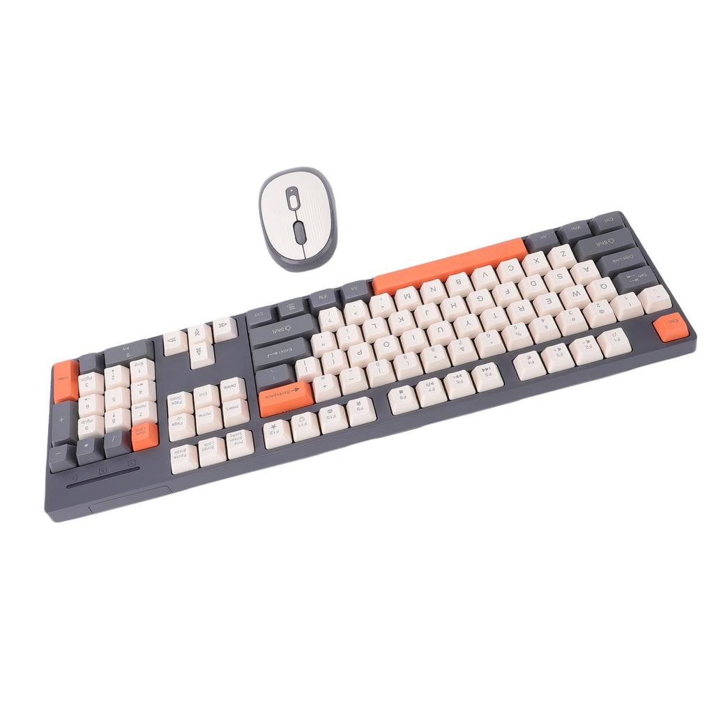 Wireless Keyboard and Mouse Combo 2.4G Wireless Plug and Play Ergonomic Keyboard and Mouse Set for Computer