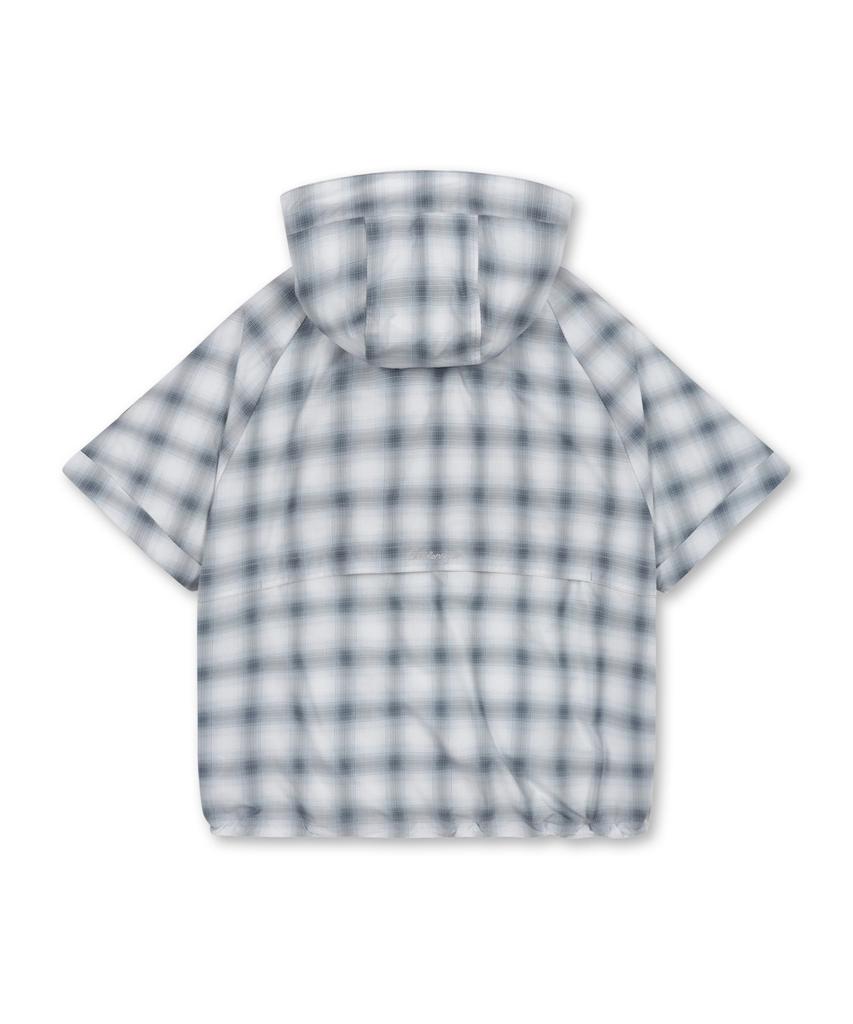 Golden Bear (W) Check Pattern Short Sleeve Anorak G5Uaw25741Gyx