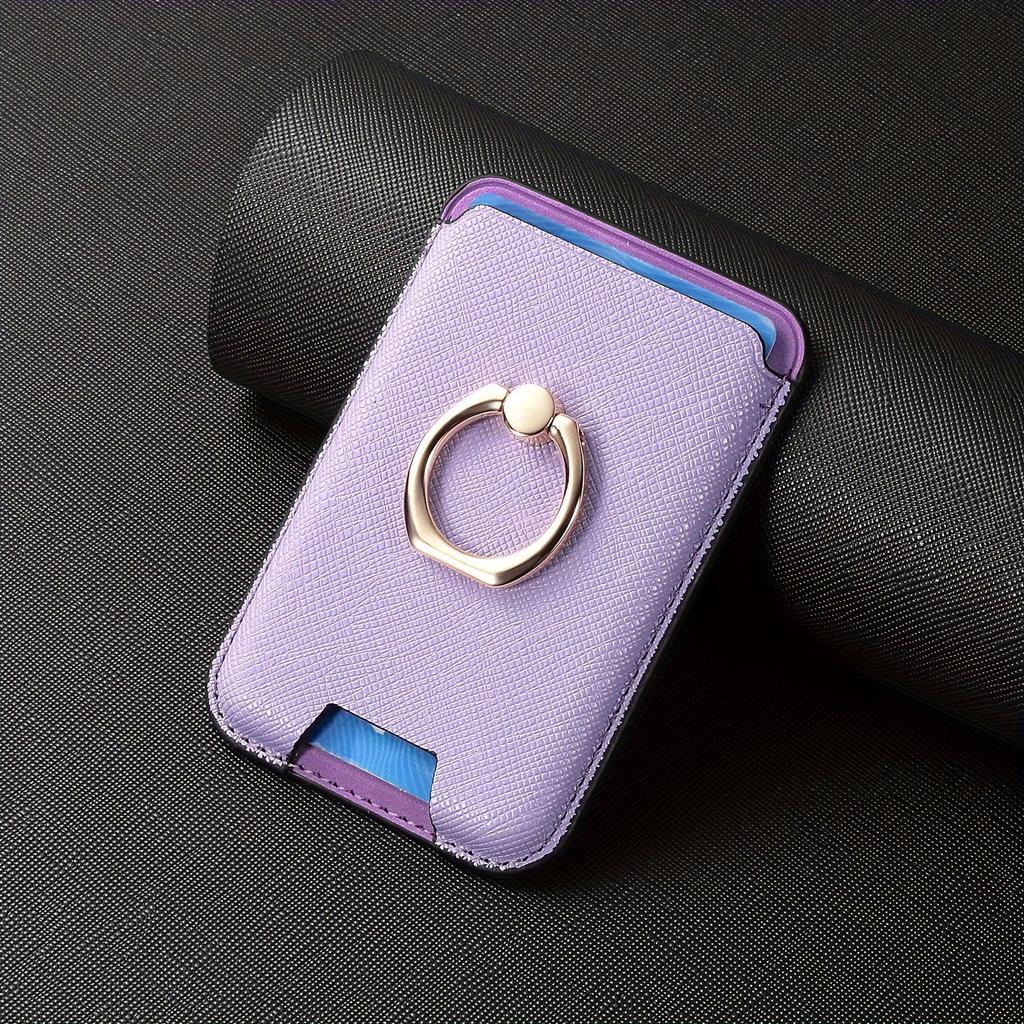 Mobile Phone Ring Magnetic Universal Card Holder Built-in N52 Powerful Magnet Ring Hold 3 Cards Solt ID Cards Bank Cards Credit