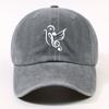 Music Bird Treble Clef Baseball Cap Vintage Washed Polyester Adjustable Unisex Casual Hat