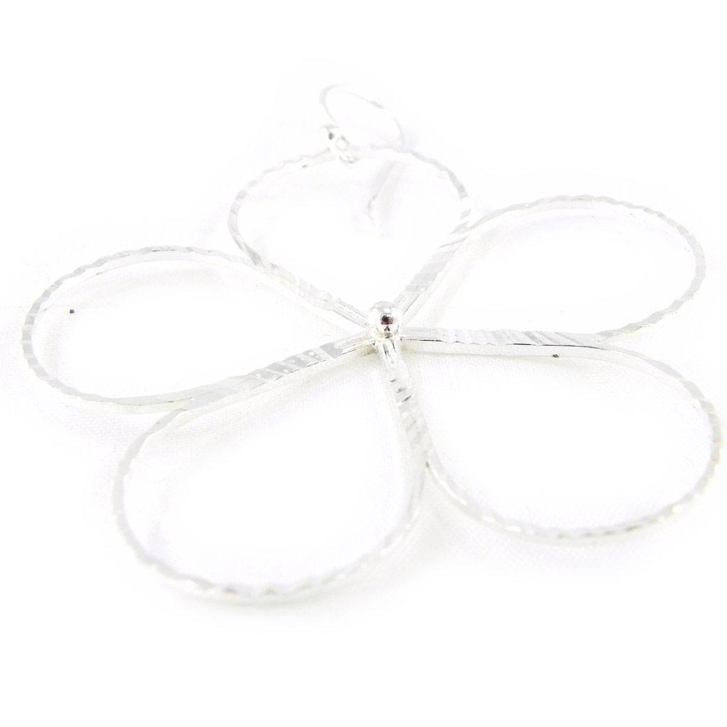 Les Trésors De Lily [H2515] - Silver 'Flora' Earrings