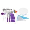 Kuchen Drehteller Set Dekorationstisch Dekorieren Spritztülle Silikonsack DIY Backset