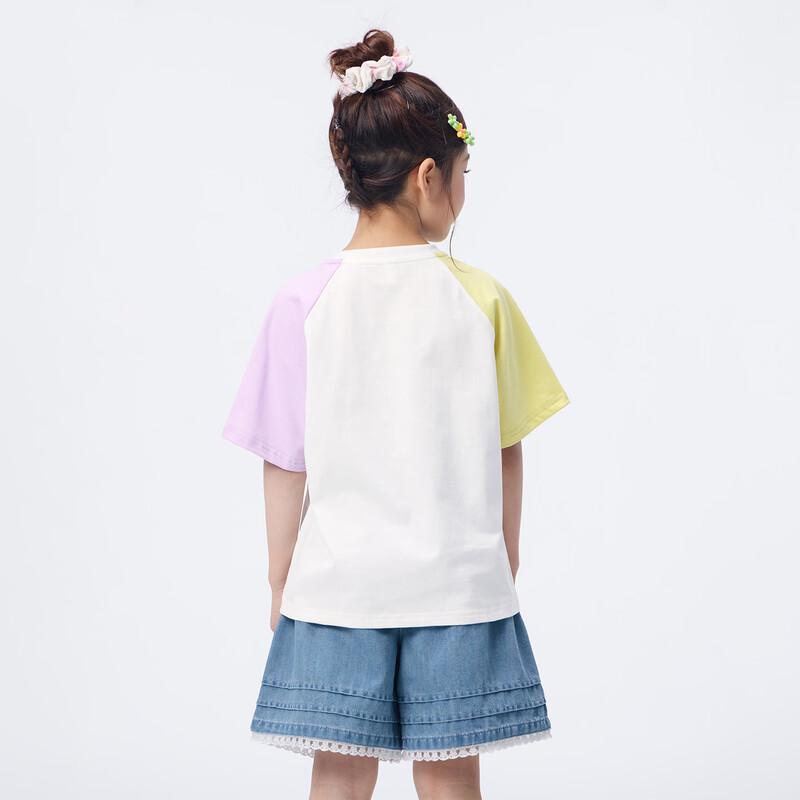 Xiao Yin Man Mädchen 10A Antibakterielles Reines Baumwoll-Kurzarm-T-Shirt
