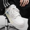 Unisex School Season Microfiber Board Sneakers Couple Casual Shoes Sizes 36-44 for Campus Walking Travel Streetwear and Daily Wear