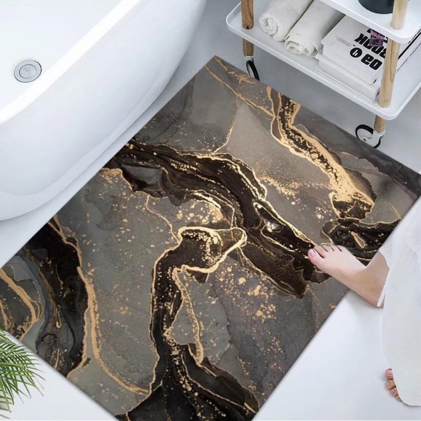 

Диатомовая печать в ванной комнате утолщающий коврик для ванной нескользящие ковры в умывальник ванная боковая половик душевая кабина коврик из пены с эффектом памяти 3D коврик 600mm*900mm