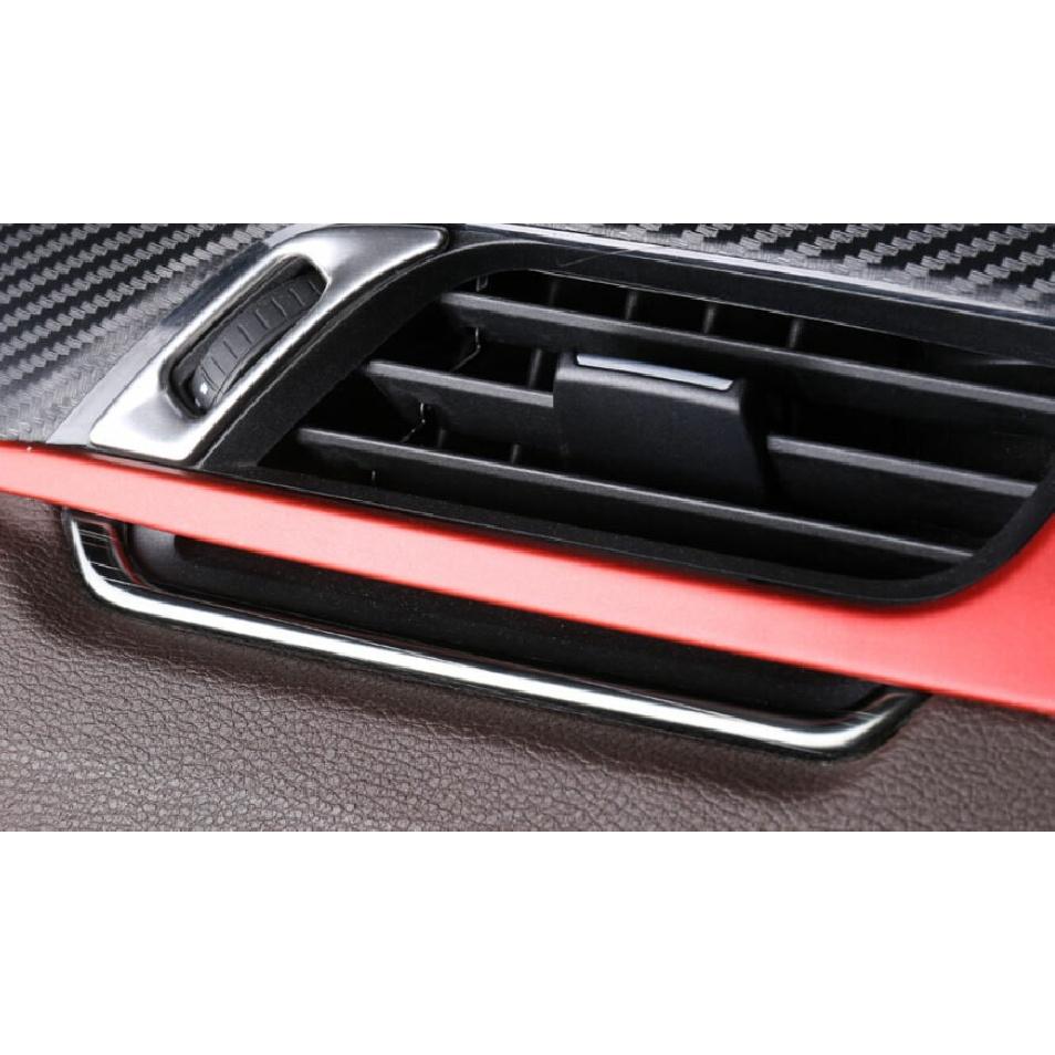 For BMW X1 F48 2016-2022 Black Titanium Left And Right Air Outlet Vent Trim 2PCS