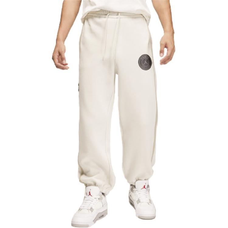 Pantaloni della tuta Air Jordan x Paris Saint-Germain 'Light Bone' da uomo DZ2950-072