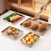 Stainless Steel Baking Pan Tray With Removable Wire Rack Bbq For Even Heat Distribution And Food Presentation Kitchen Gadgets