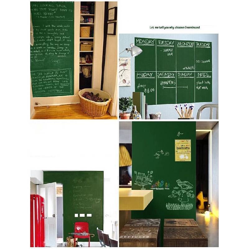 Writable Pvc Wall Sticker Repositionable Blackboard For Kids Doodling And Learning
