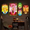 Bunte Perk-a-Cola Poster und Drucke Wandkunst Bilder Getränkeflasche Pop Art Leinwandgemälde Modern Retro Bar Club Heimdekor