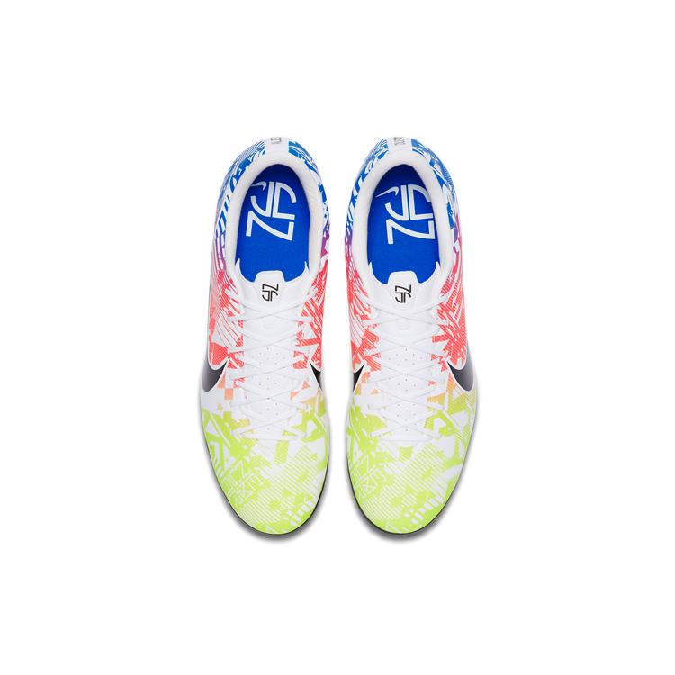 Nike Mercurial Vapor 13 Academy TF 'Jogo Prismatico' (Unisex) White / Racer Blue / Volt / Black Soccer Shoes AT7995 104