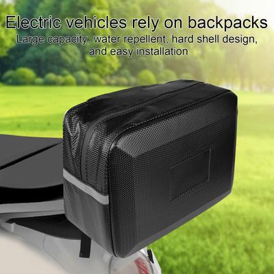Motorrad-Rückenlehnentasche, 9 l, große Kapazität, wasserdicht, reflektierende Streifen, Outdoor, Radfahren, Rennrad, Mountainbike, E-Bike, hintere Aufbewahrungstasche
