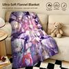 Game H-Honkai Impact-T Throw Warm Soft Flannel Blanket, Multi-use for Sofa Bed Camping Travel Nap