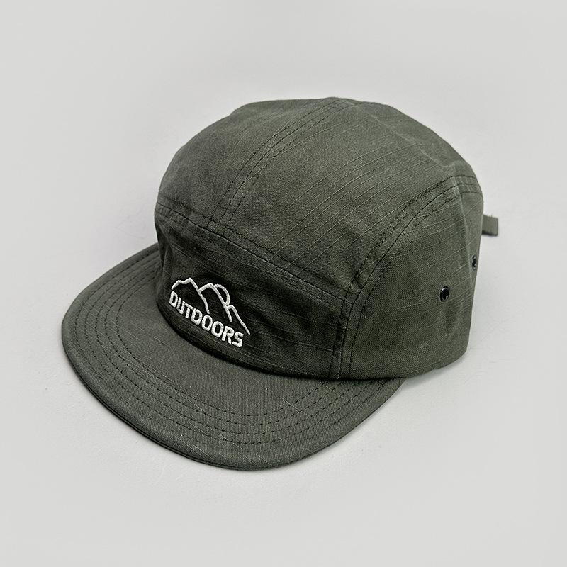 Short Brim Tooling Embroidered Retro Baseball Cap For Men And Women High Quality Sunshade Street Outdoor Soft Top